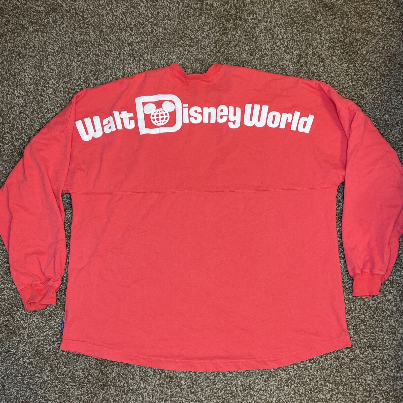 Disney Parks Walt Disney World Salmon Pink Spirit Jersey Shirt Adult Size XXL