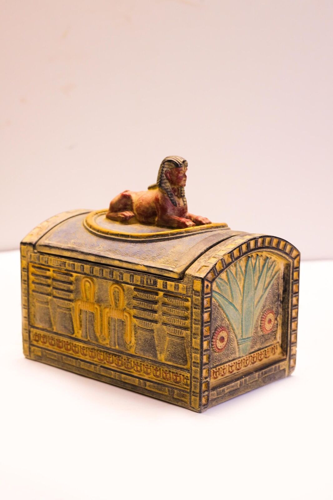 Amazing Ancient Jewelry Box - Ancient Egyptian Jewelry Box - Egyptian Sphinx