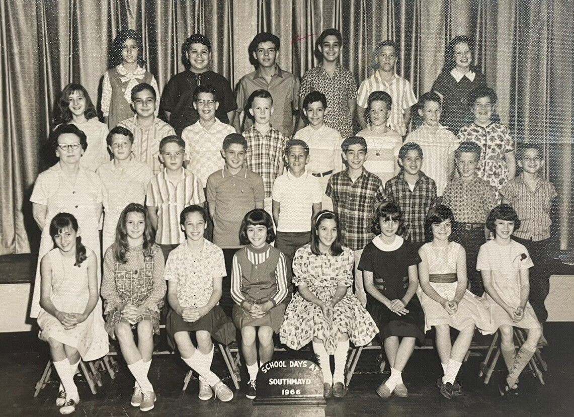 Vintage Original Photograph Schools Days Southmayd Houston Texas 1963  z1