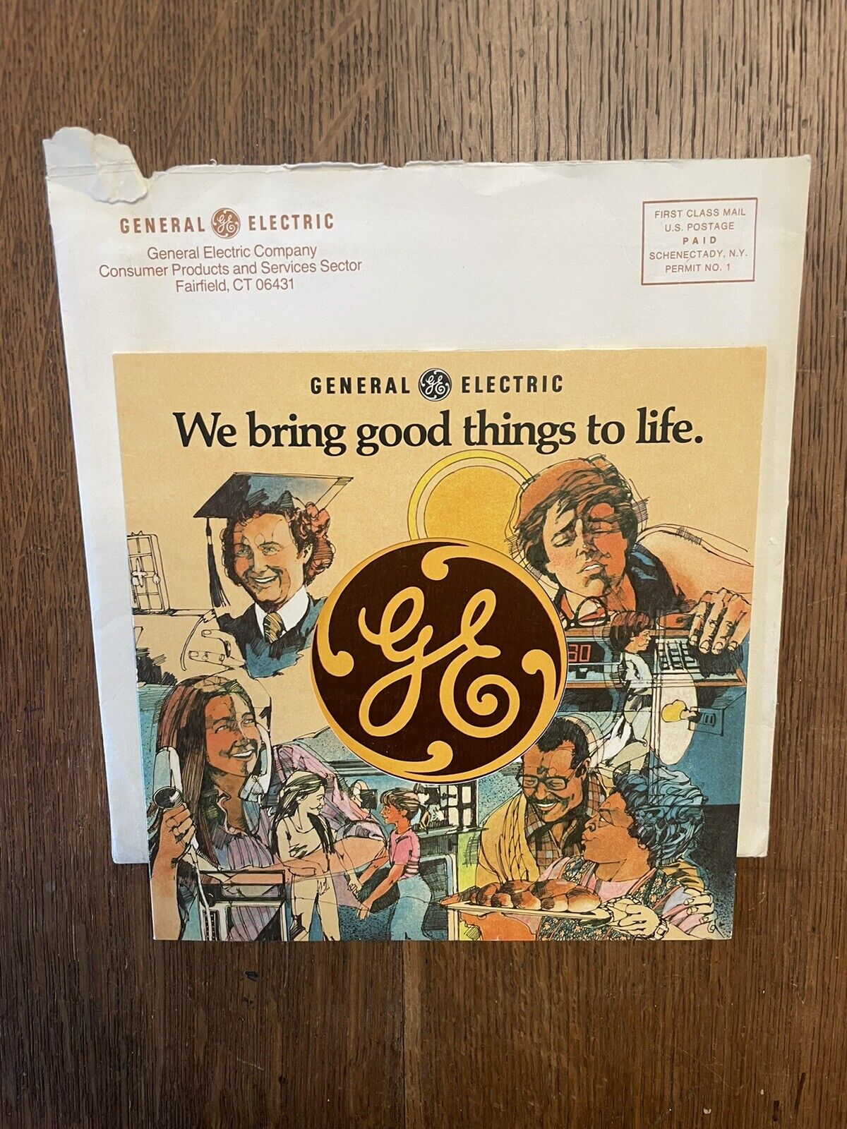 1979 General Electric Advertising Campaign Record W/ Jacket, Schedule & Env.