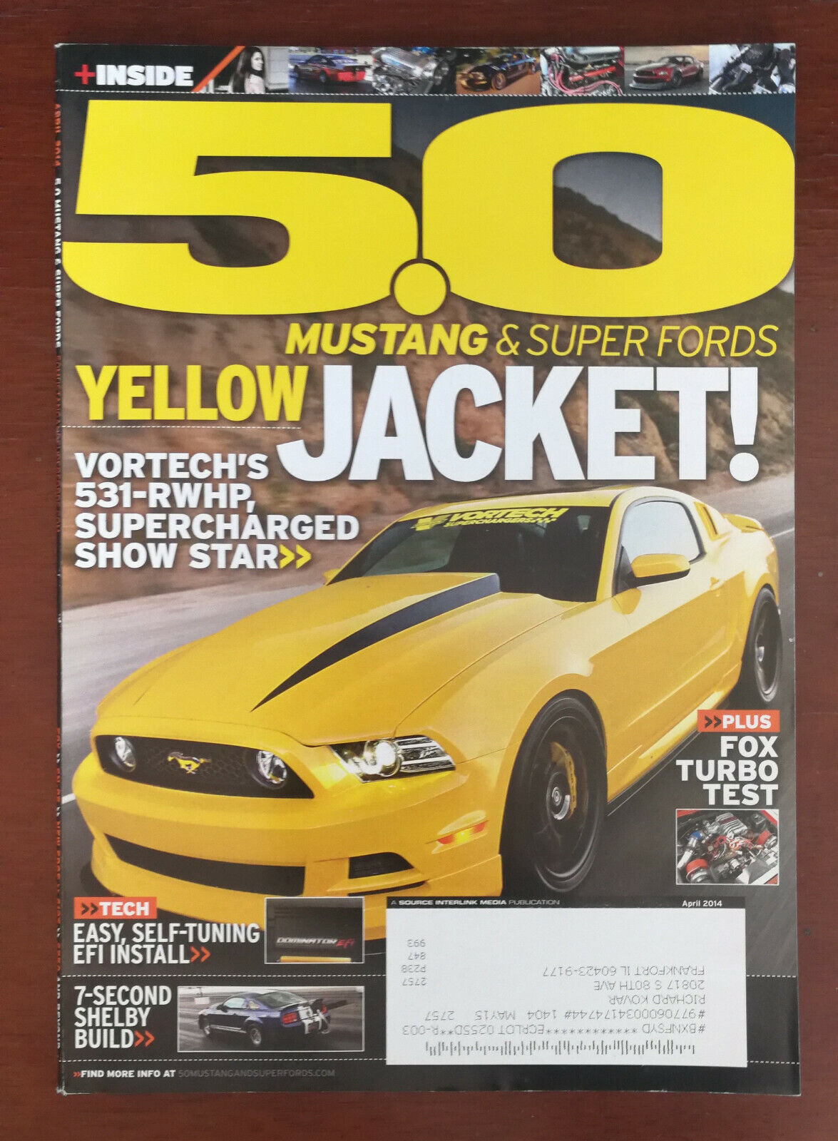 5.0 Mustang & Super Fords April 2014 -  Shelby GT 500