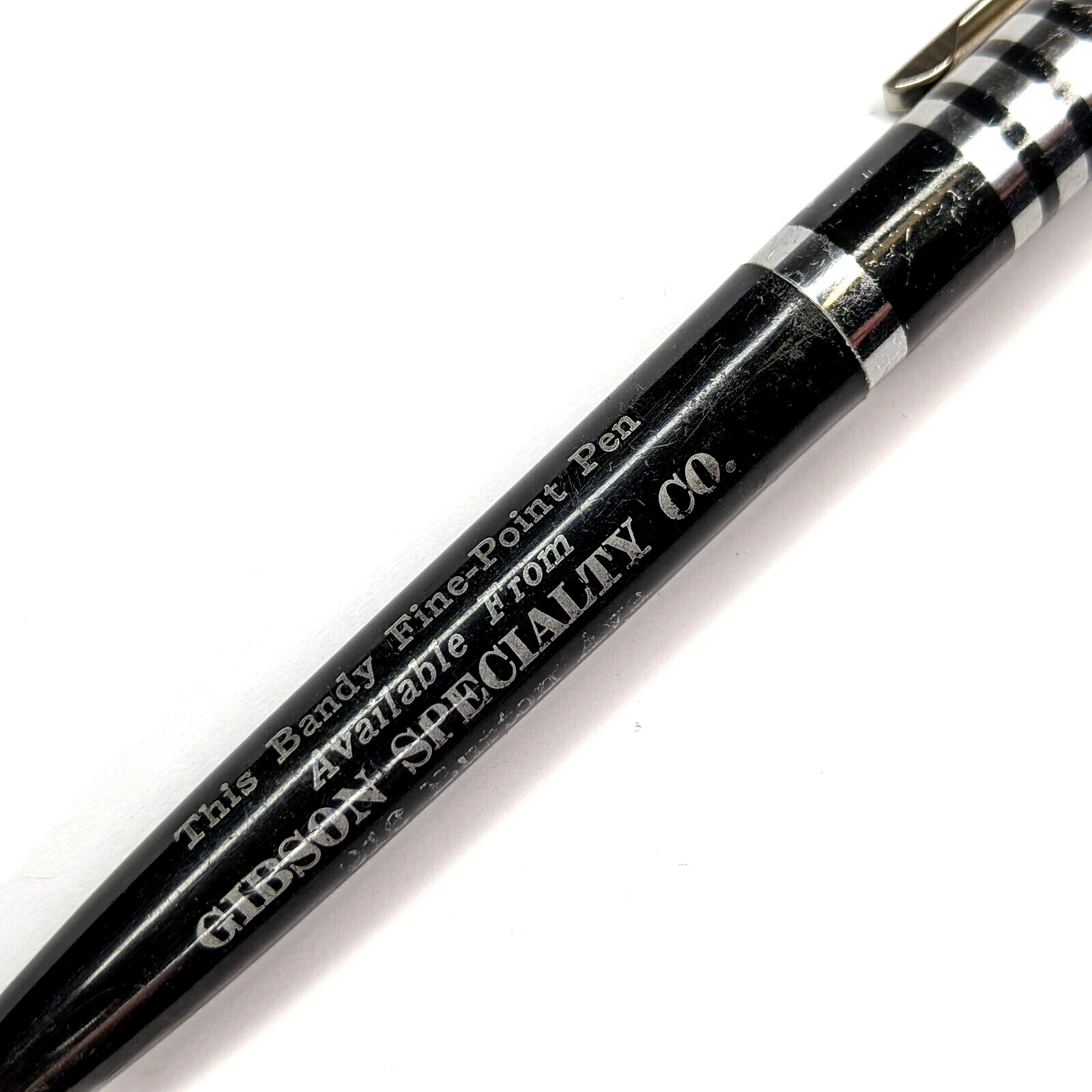 c1950s Waterloo, IA Gibson Specialty Advertising Sample Ballpoint Pen Vtg G39