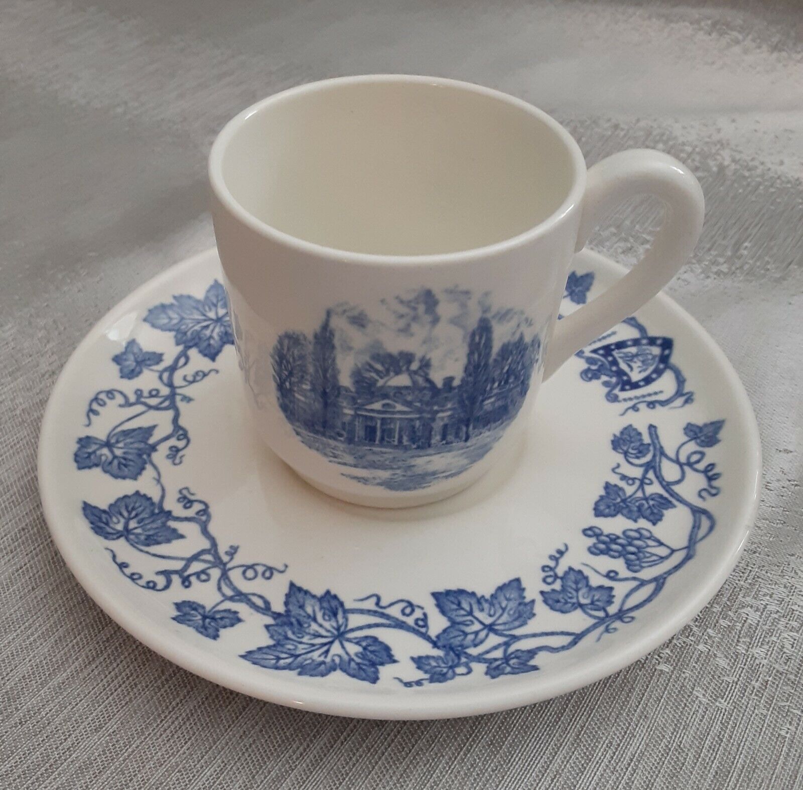 Wedgwood Monticello Demitasse Cup And Saucer Home Of Thomas Jefferson