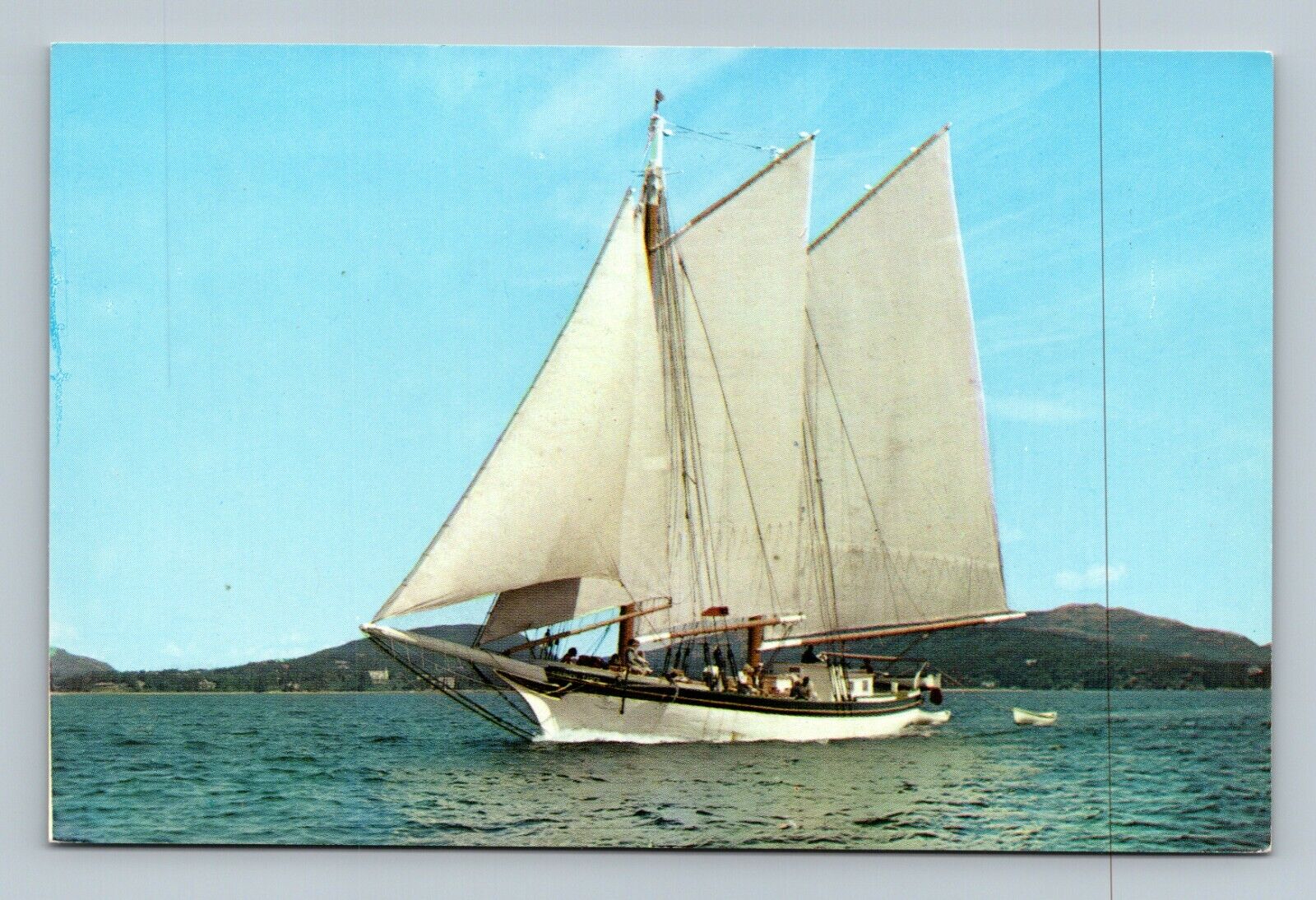 Maine Blue Hill Stephen Taber Passenger Schooner Sail Boat Postcard