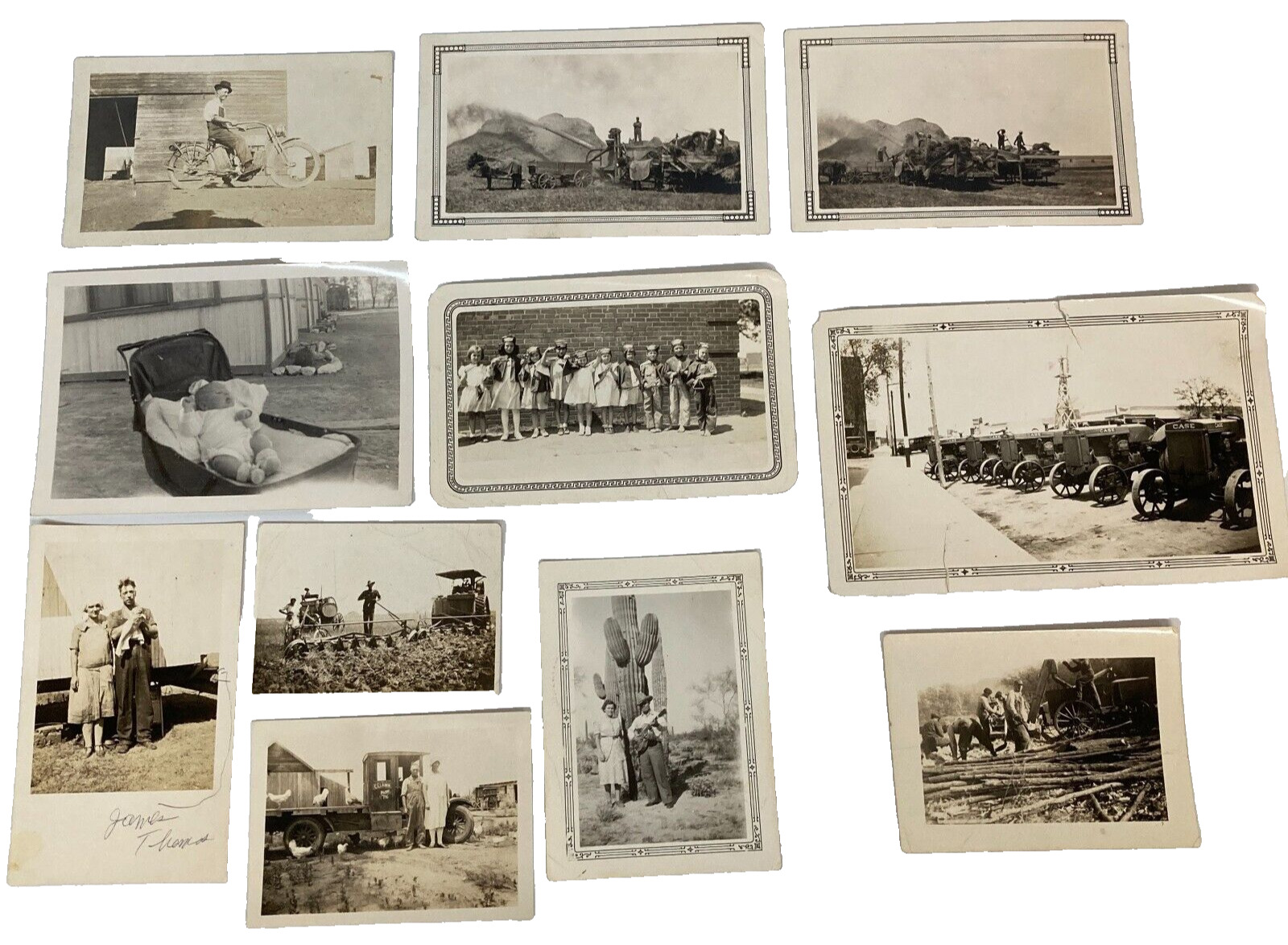 Lot of Late 1800-1940s Photos ~ Horses, Farming, Cars, Kids, More