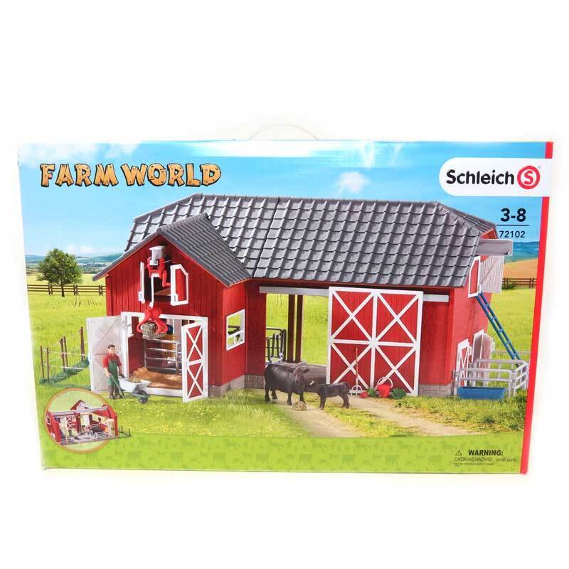 Large Farm Barn Farm World 27 Piece Playset by Schleich 72102