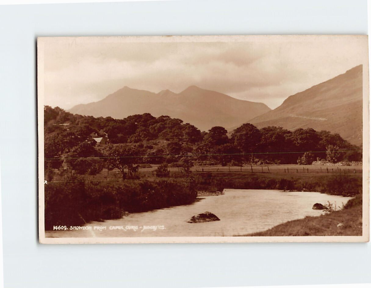 Postcard Snowdon from Capel Curig Wales