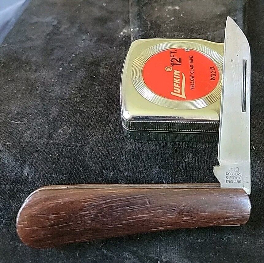 VTG Antique Joseph Rodgers Sheffield England Wood Handle Pocket Knife NICE 