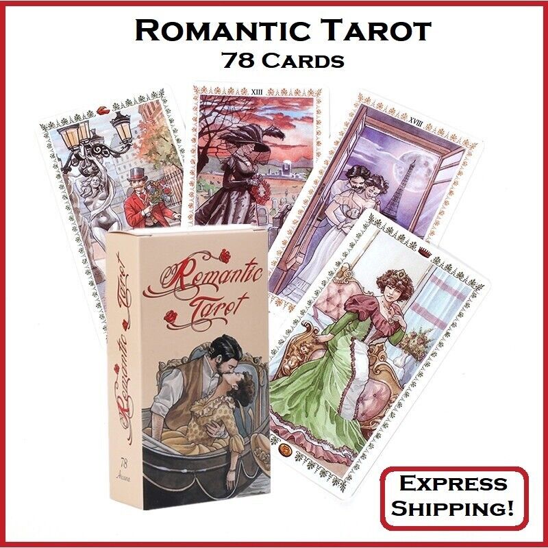 Romantic Tarot Deck 78 Cards Oracle English Version Love Themed Artwork New