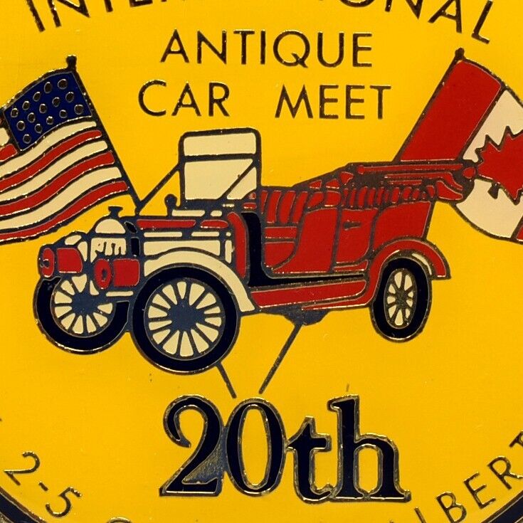 1981 Antique Car American Canadian International Meet Calgary Alberta Plaque
