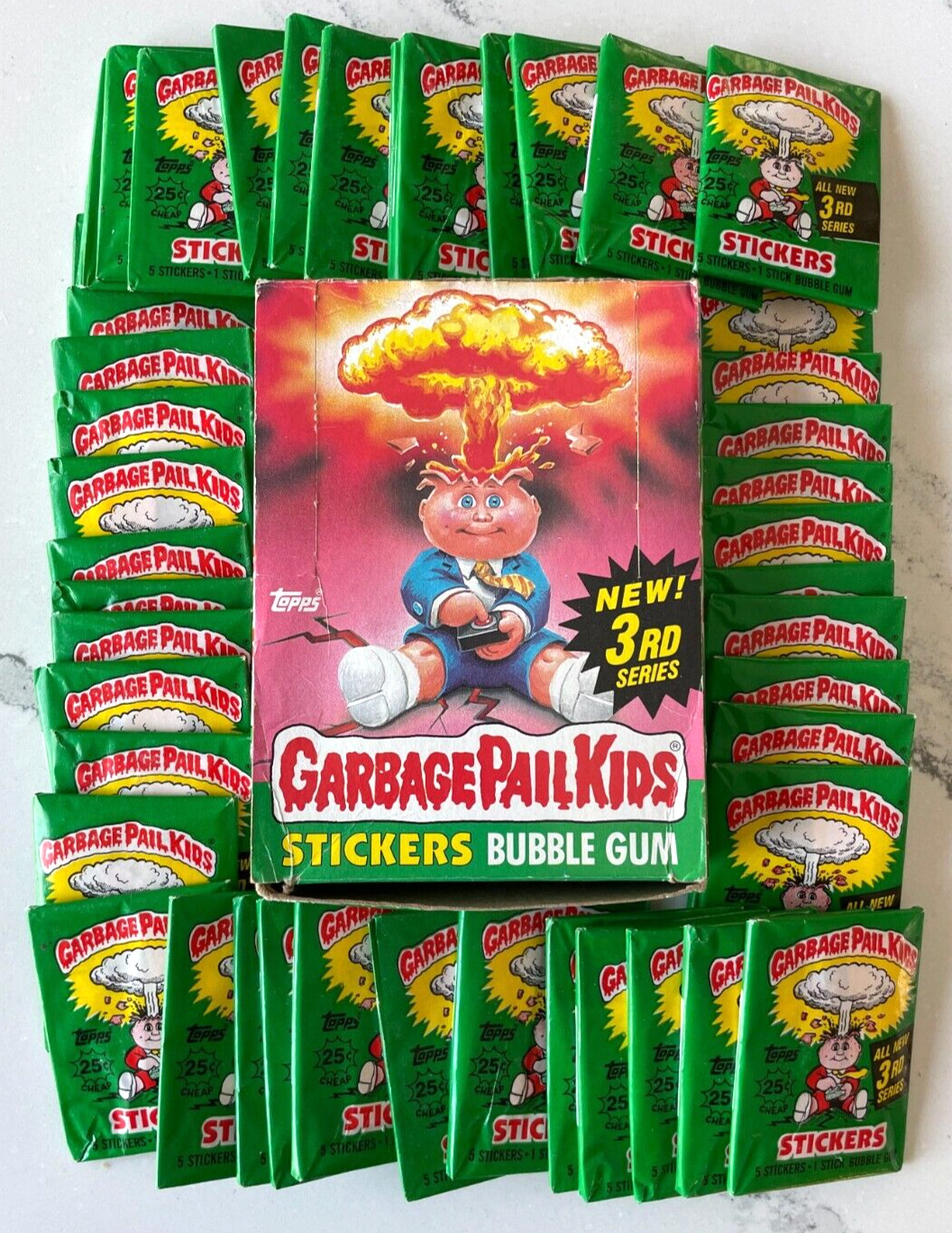Vtg 1986 Topps Garbage Pail Kids Original 3rd Series 3 GPK 48 Wax Packs OS3 BOX