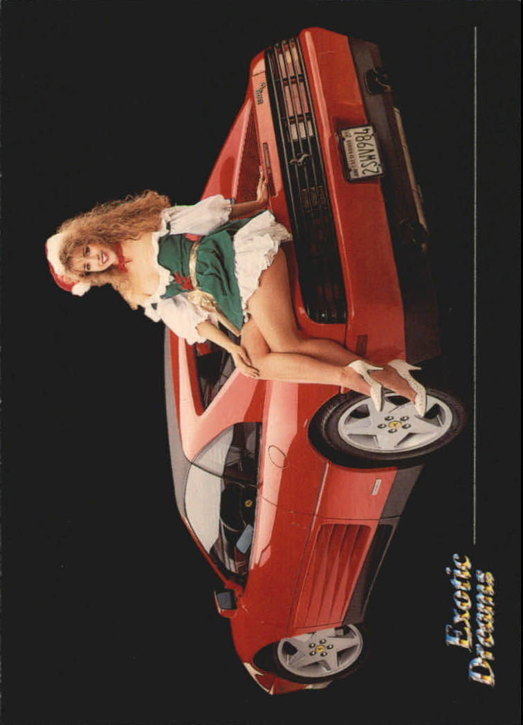 1992 Exotic Dreams #34 Katherine with Ferrari 348 ts