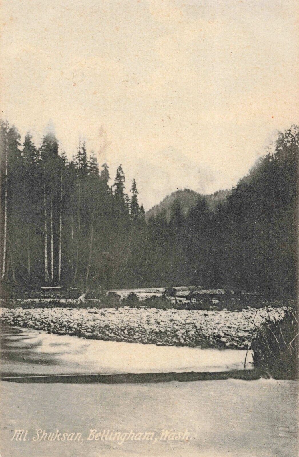 Mt. Shuksan Bellingham Washington WA c1910 Postcard