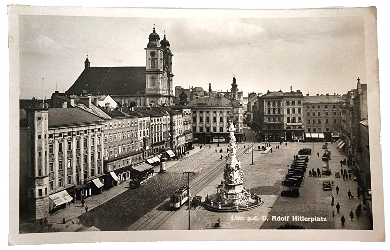 Austria Postcard Linz a.d. D. Adolf Hitlerplatz