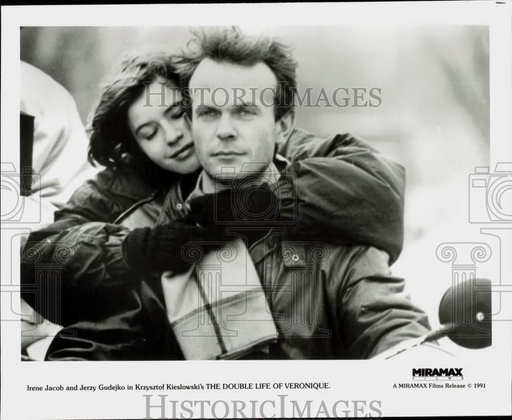 1991 Press Photo Irene Jacob and Jerzy Gudejko in \