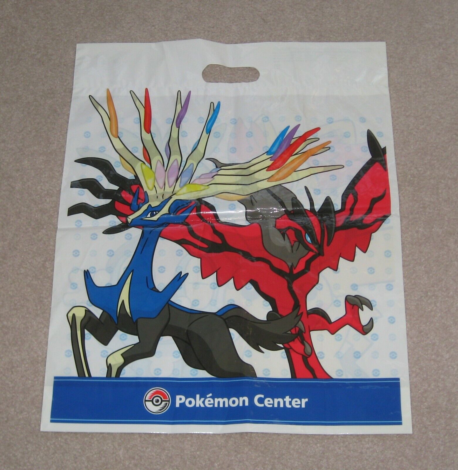 Pokémon Center Japan Large Plastic Shopping Bag X & Y Xerneas Yveltal Pokemon