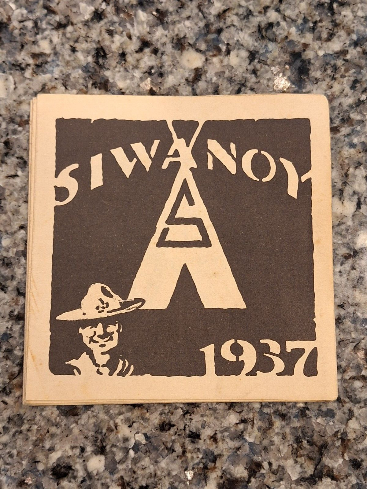 1937 Siwanoy Boy Scout Camp Fold-out Brochure & Application, 42¼\
