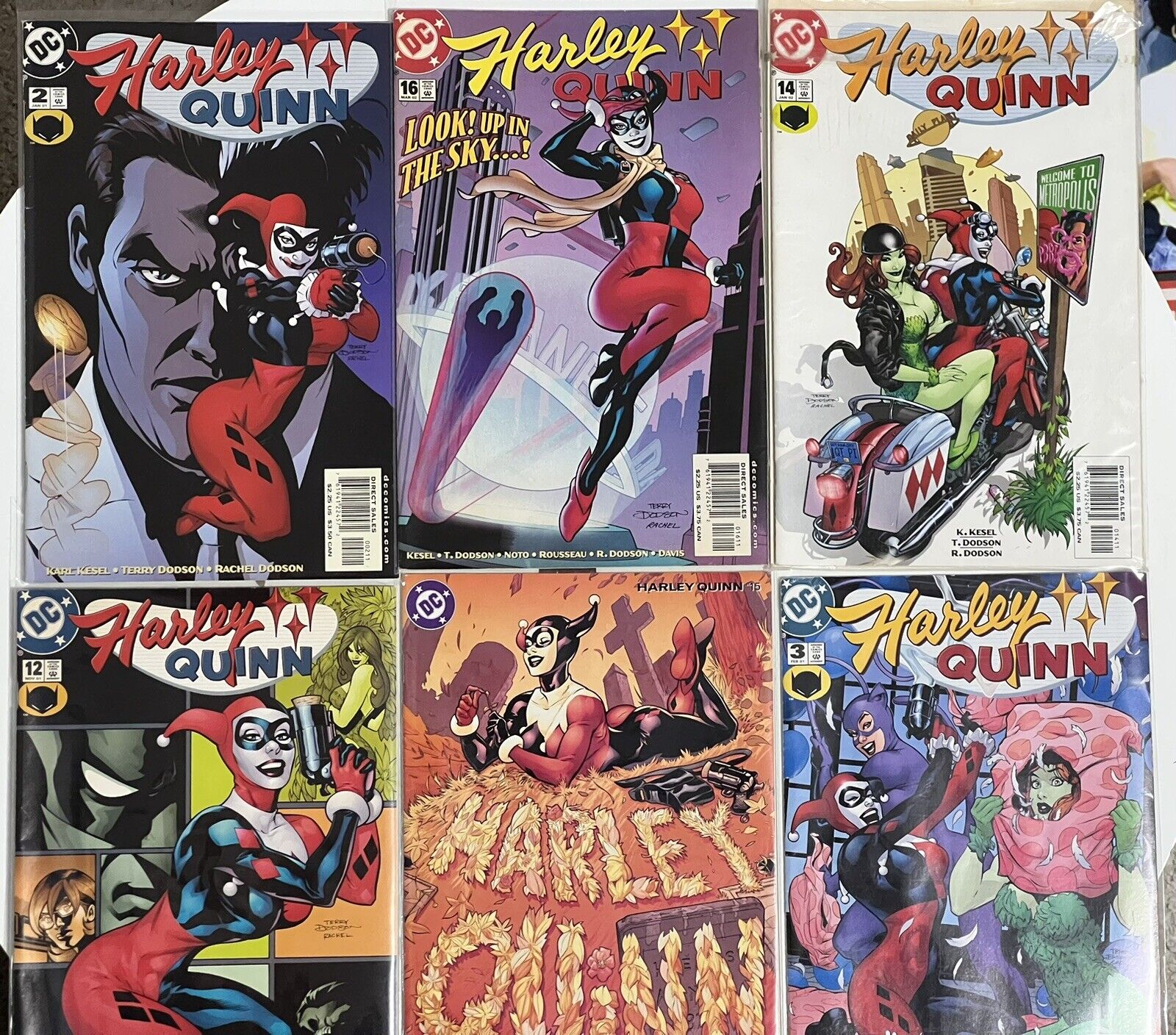 Harley Quinn: (DC Comics Lot Of 6 - 2, 3, 12, 14, 15, 16)