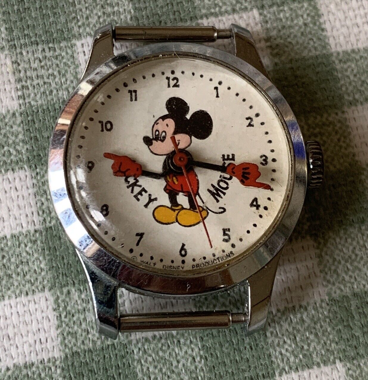 1970s Disney Mickey Mouse Swiss Watch 10035 - Mechanical (wind up) and runs well