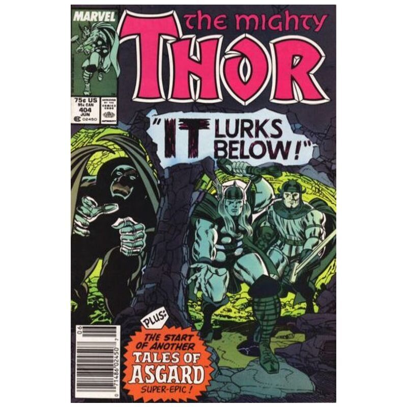 Thor (1966 series) #404 Newsstand in Very Fine + condition. Marvel comics [x~