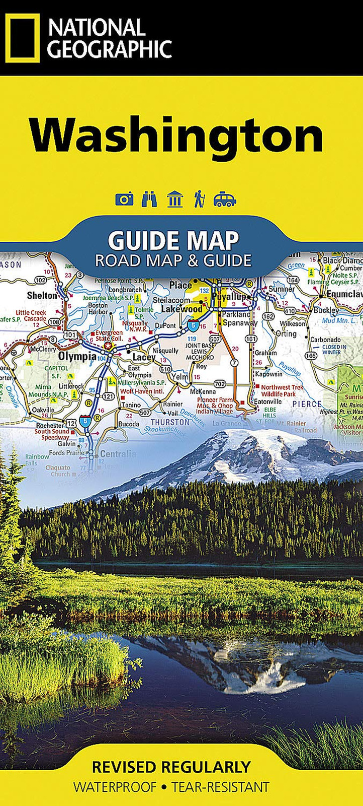 Washington Map (National Geographic Guide Map) - NEW