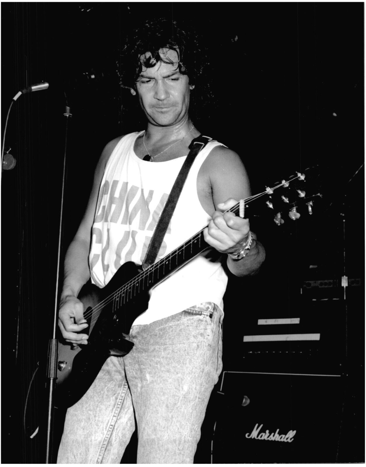 BILLY SQUIER PLAYING  IN CLUB IN HOLLYWOOD,1989.VTG 9\