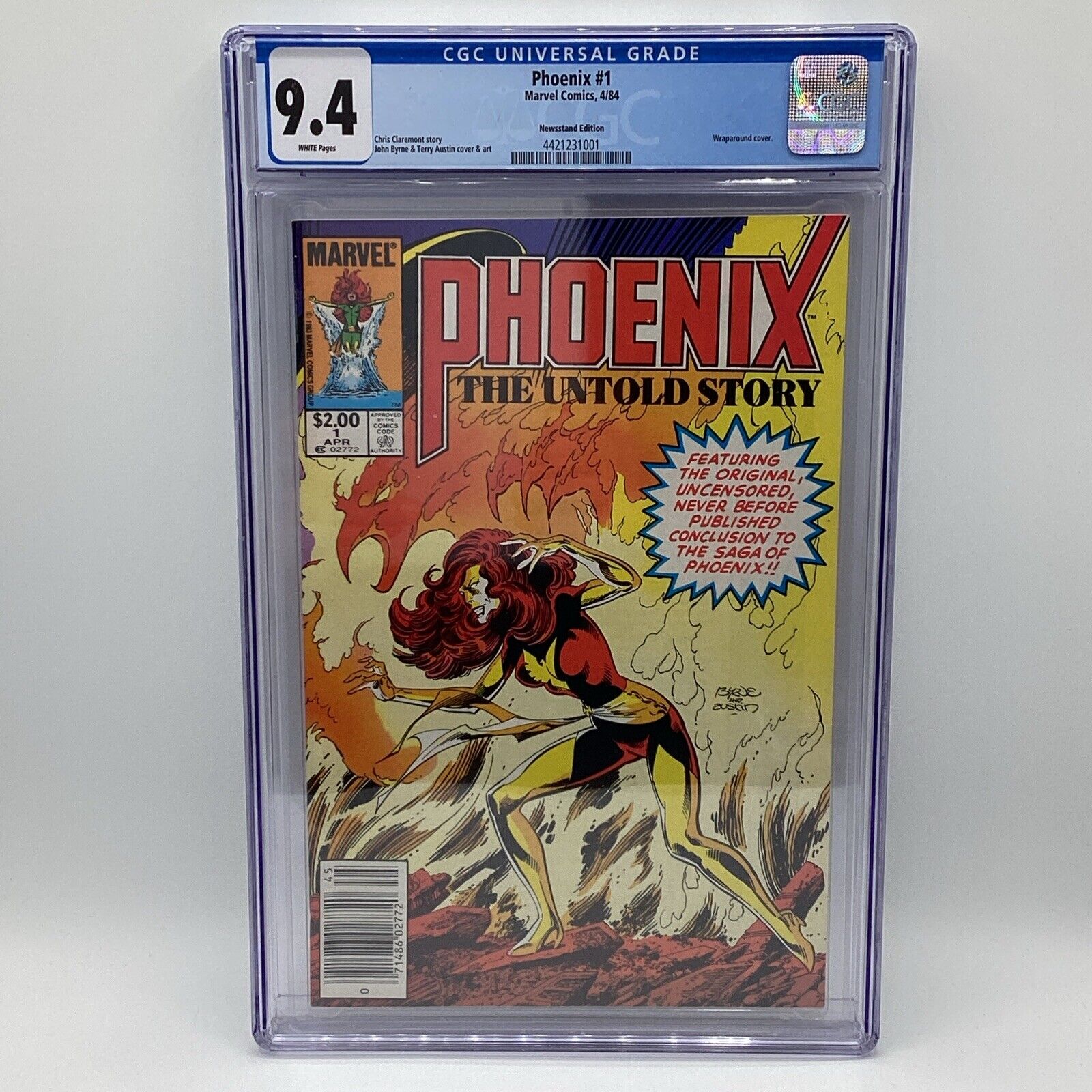 April 1984 Marvel Comics Phoenix; The Untold Story CGC Graded 9.4 Wraparound Cov