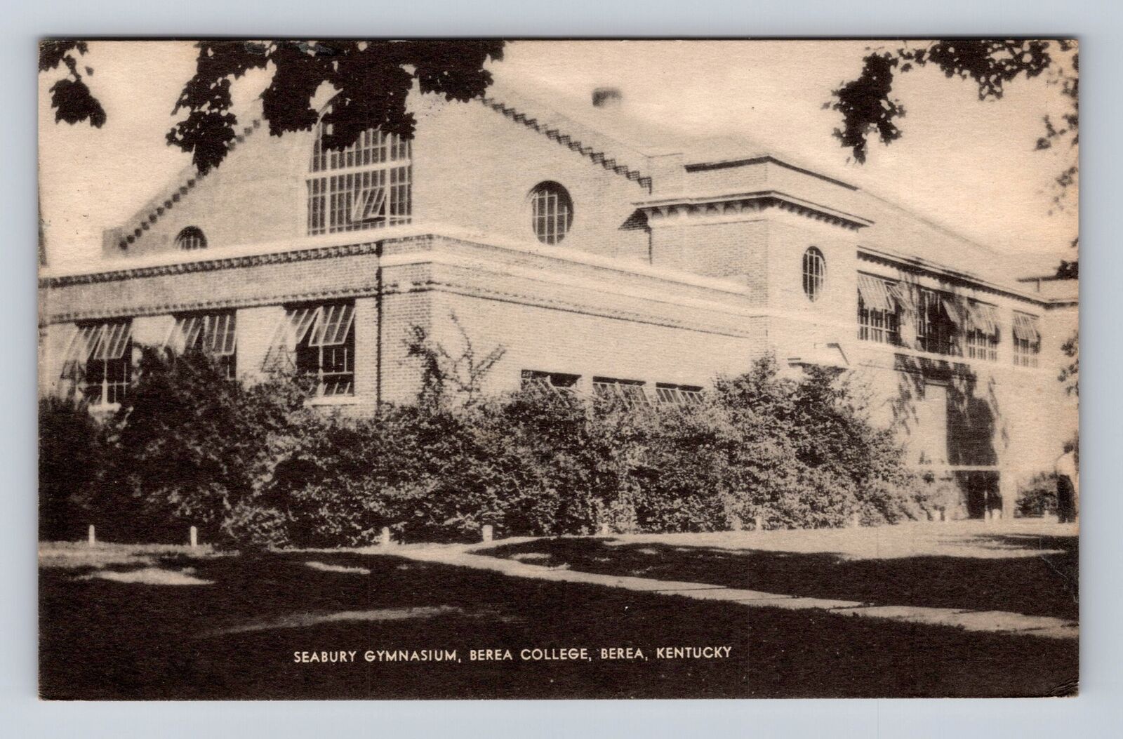Berea KY-Kentucky, Berea College, Seabury Gymnasium, Antique Vintage Postcard