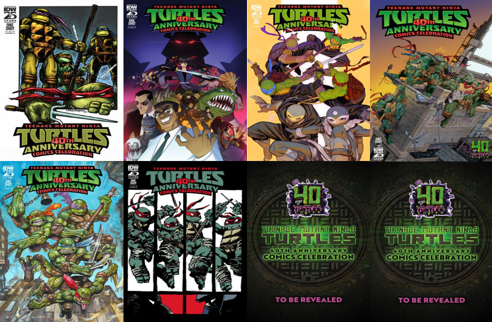Teenage Mutant Ninja Turtles: 40th Anniversary (8 COVER SET) - PRESALE 7/10/24
