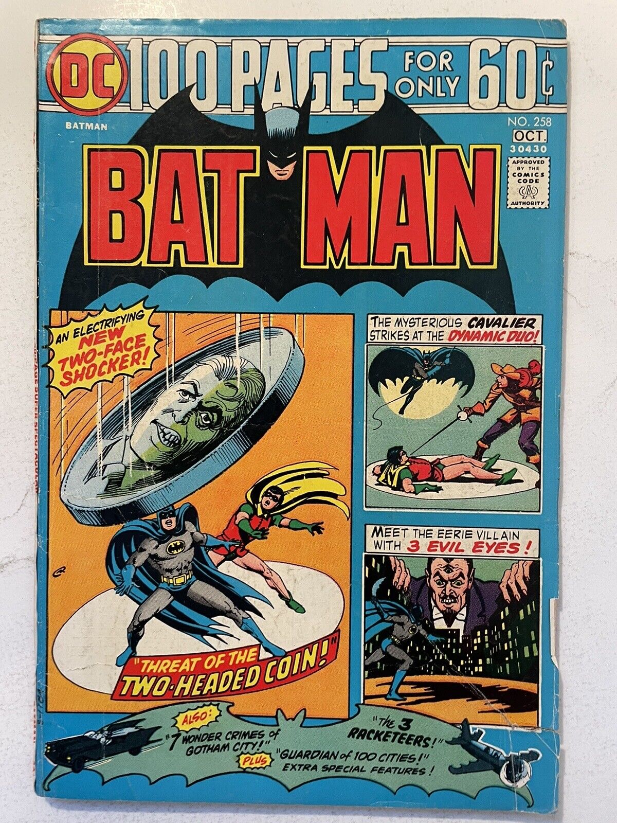 KEY Batman #258 (1974) 1st Mention of Arkham Asylum, Lower Mid-Grade, 100 Pages