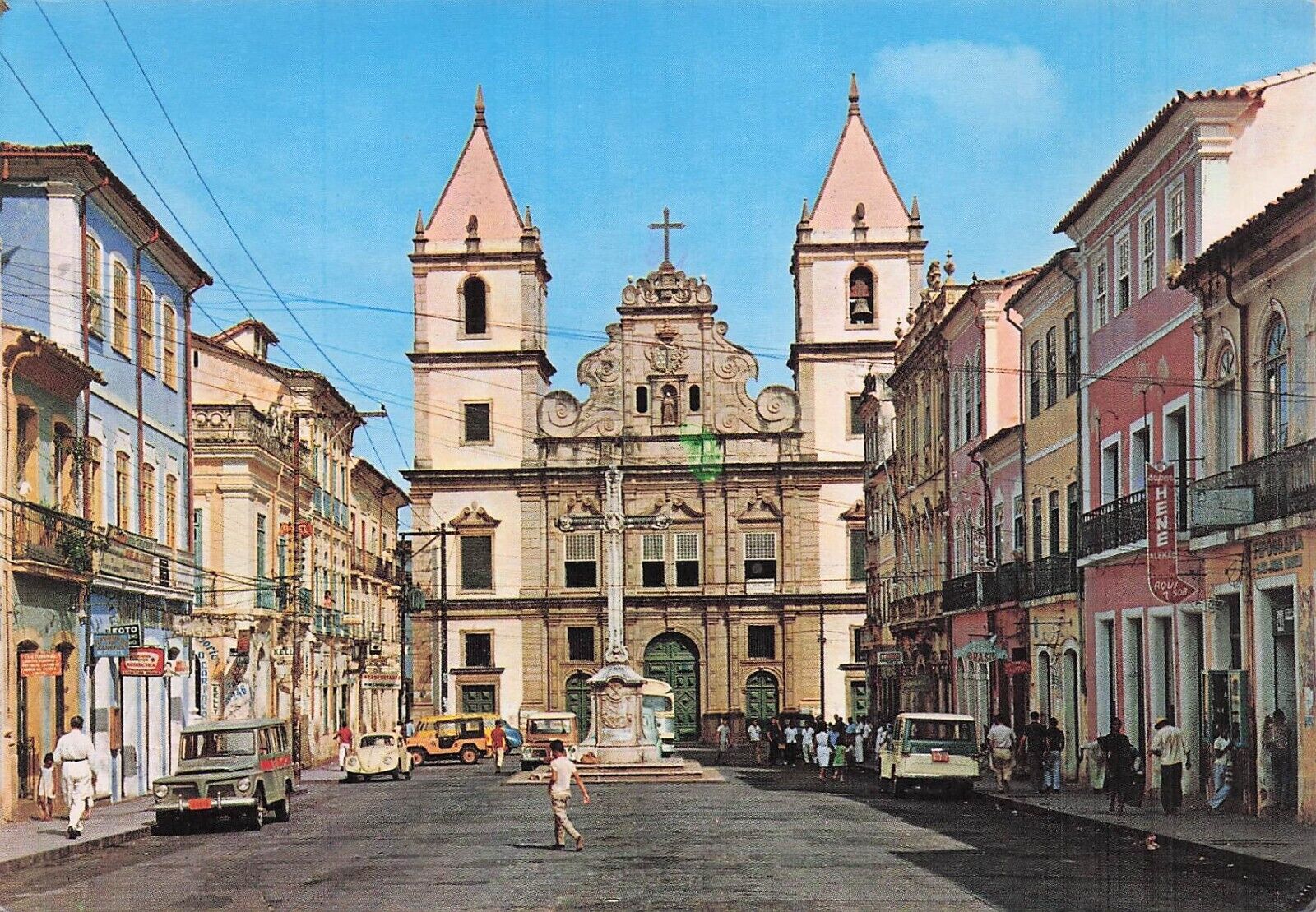 Postcard Vin (1) BRA,Salvador,Brasil Church Sao Francisco Convent 26 P 1981(129)