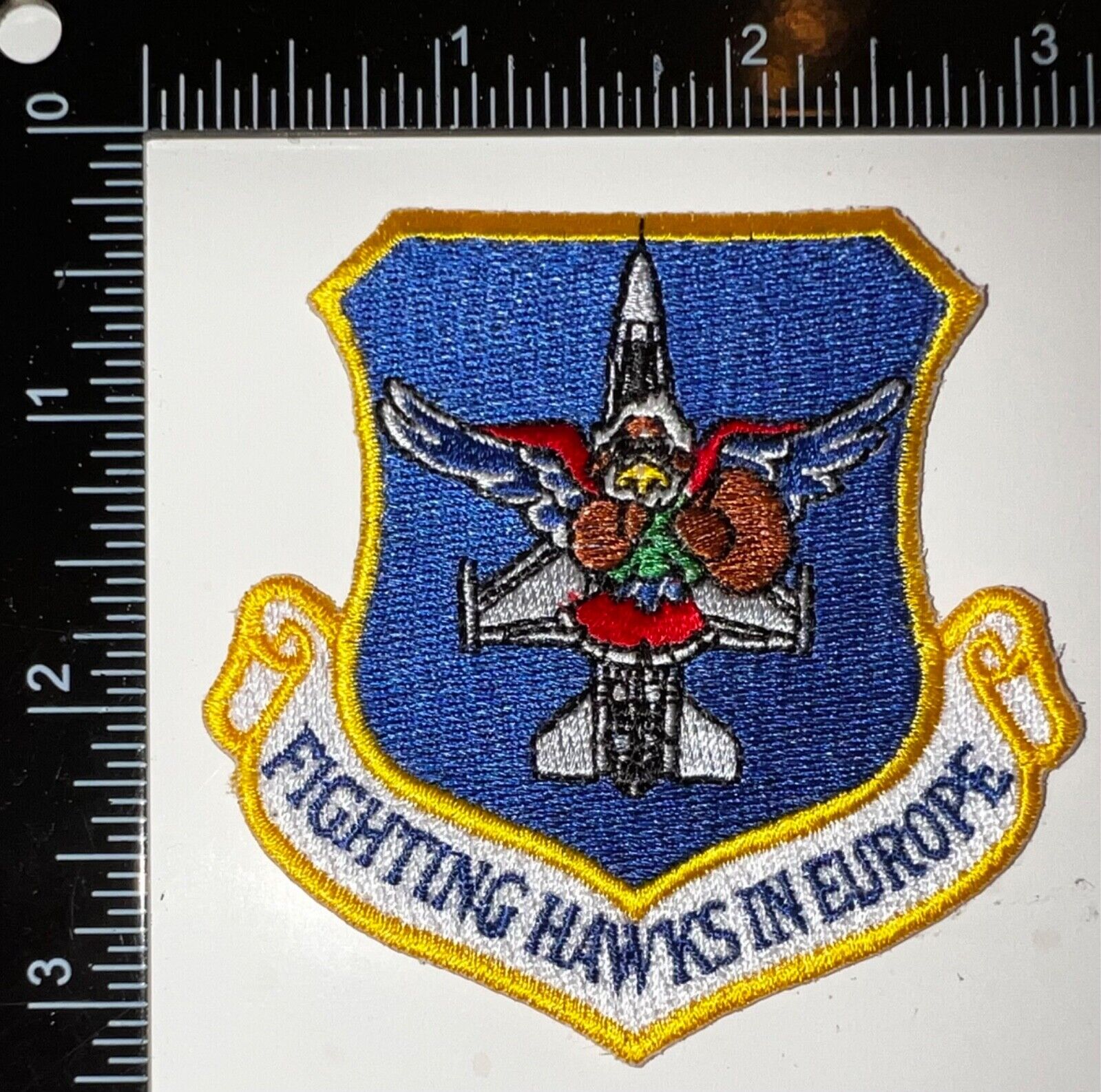 USAF 23rd Fighter Squadron Fighting Hawks In Europe Patch