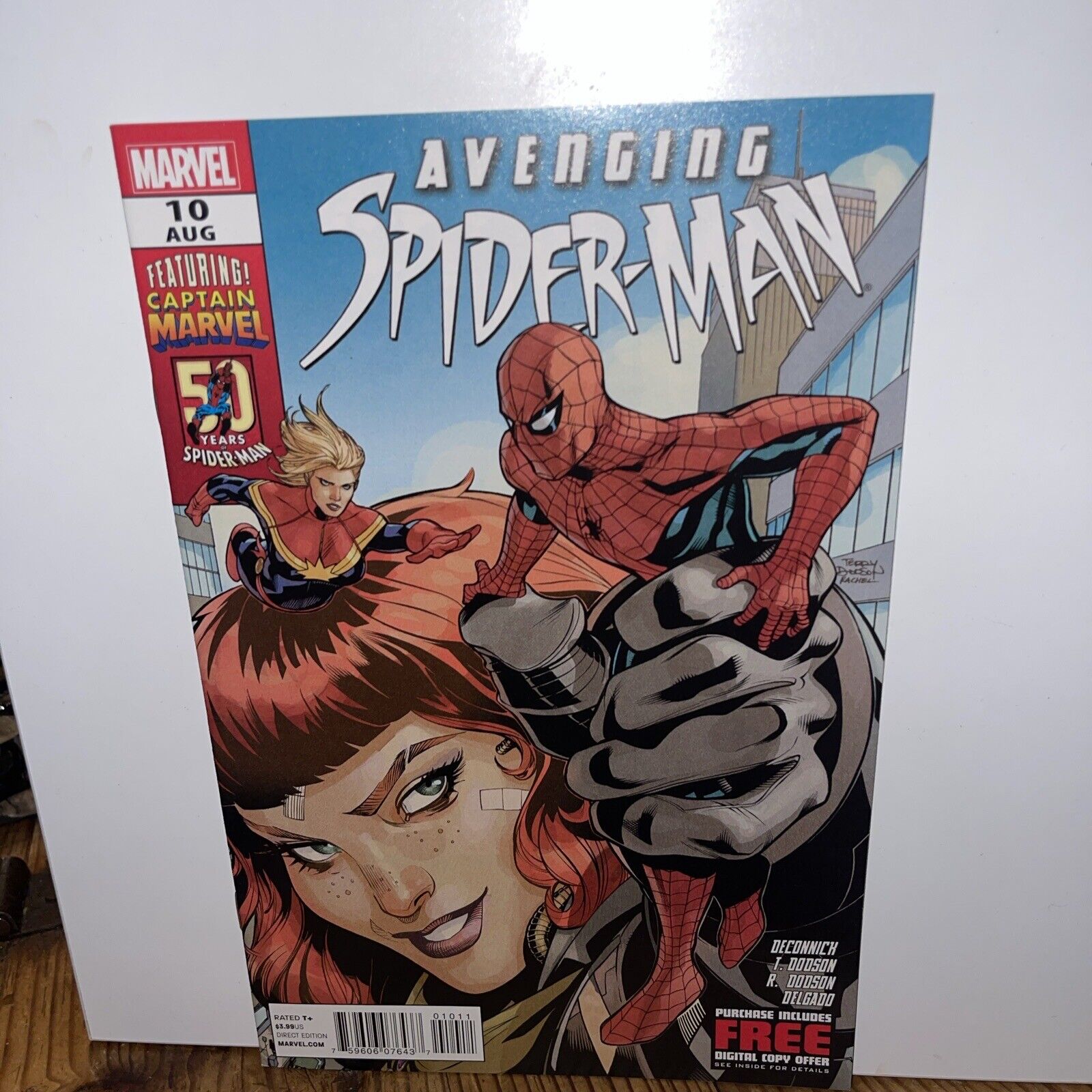 Avenging Spider-man #10 2nd Captain Marvel VF+ Beauty  Wow