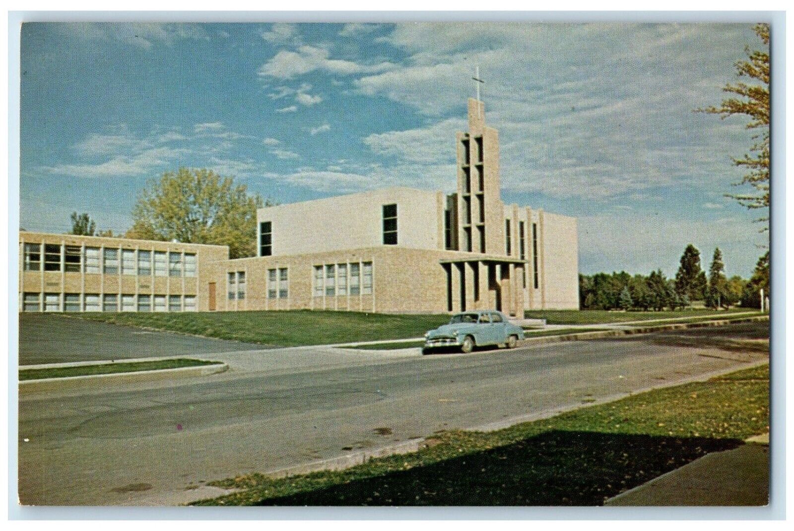 c1950's McCabe Methodist Church Car Bismarck North Dakota ND Vintage Postcard