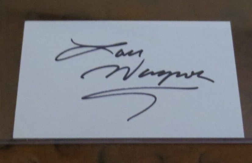 Lou Wagner actor signed autographed 3x5 index Planet of the Apes Dragnet  CHiPs
