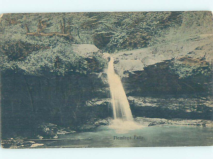 Pre-Chrome WATER Flemings Falls by Mansfield & Cleveland & Colombus OH AG4325