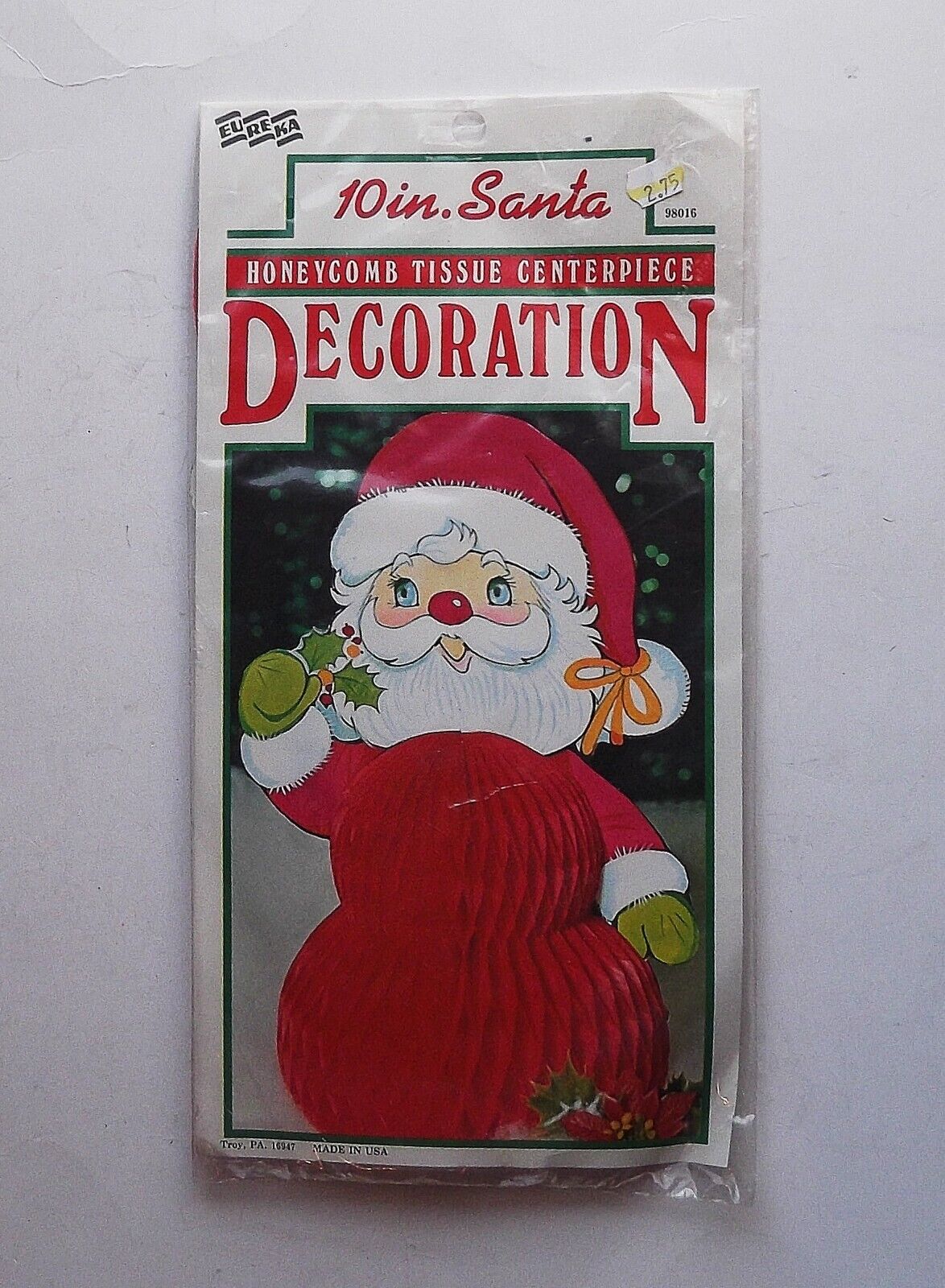 Vintage Santa Honeycomb 10\