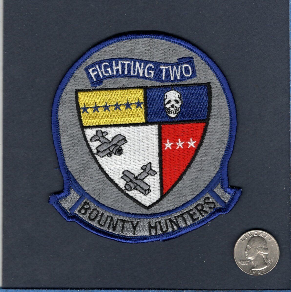 Original VF-2 BOUNTY HUNTERS US NAVY Grumman F-14 TOMCAT Fighter Squadron Patch