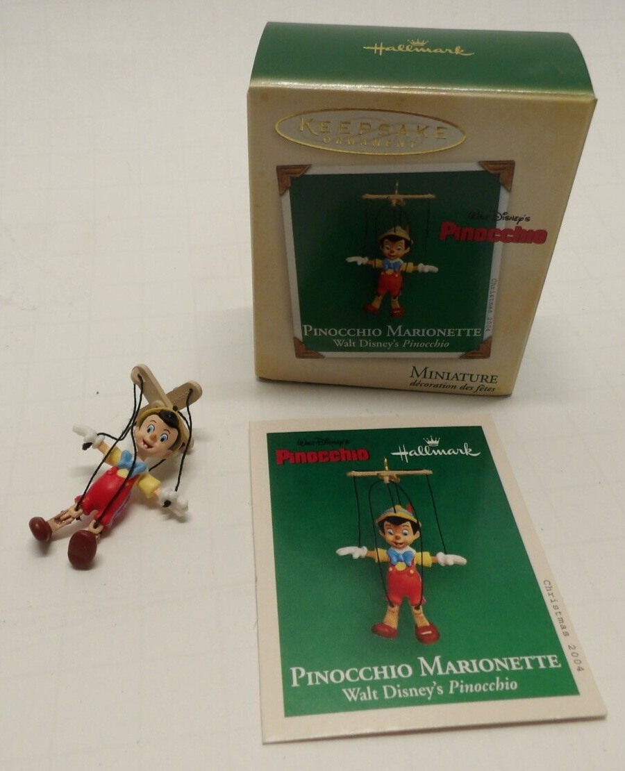 Hallmark Keepsake Ornament Pinocchio Marionette Miniature 2004