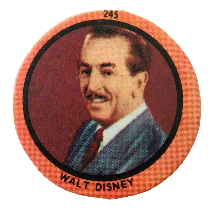 Vintage 1968 Figuritas Gauchitas Argentina Walt Disney Disc Card Very Rare #245