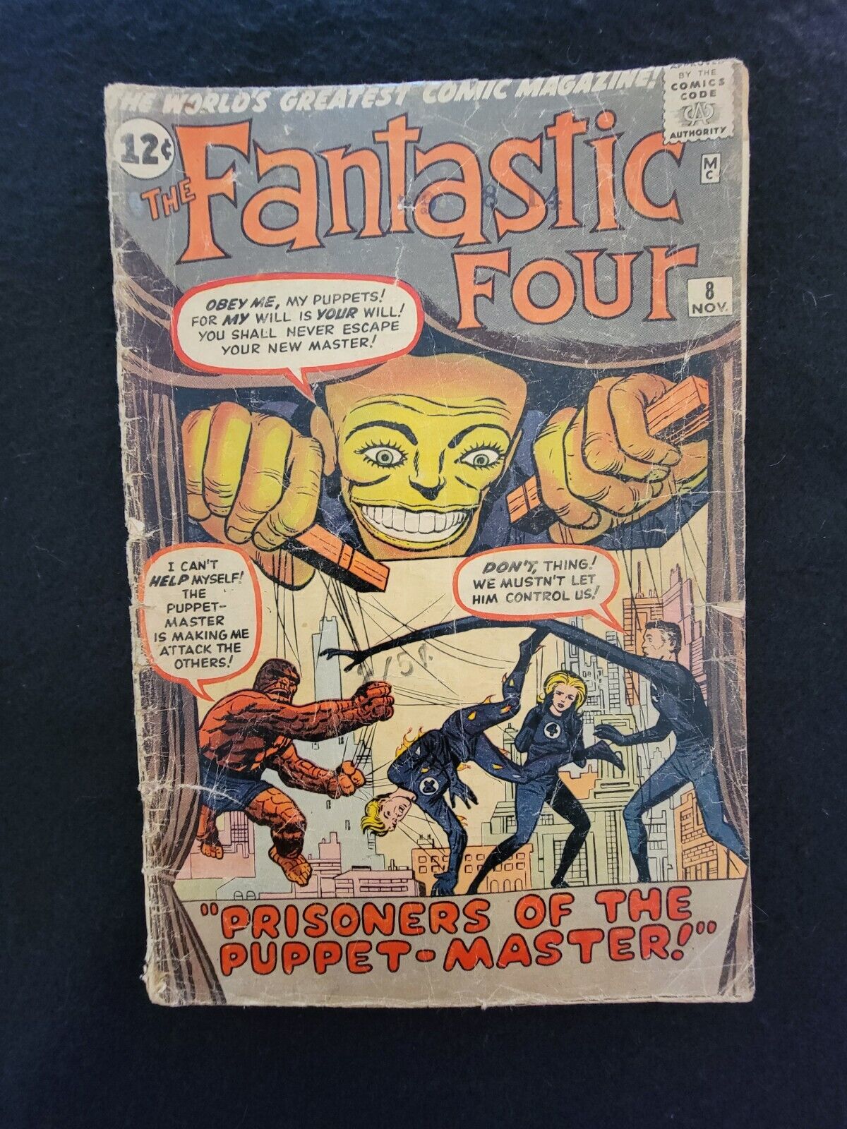Fantastic Four 8 - first Puppet Master & Alicia - fair, 1.0 low grade incomplete
