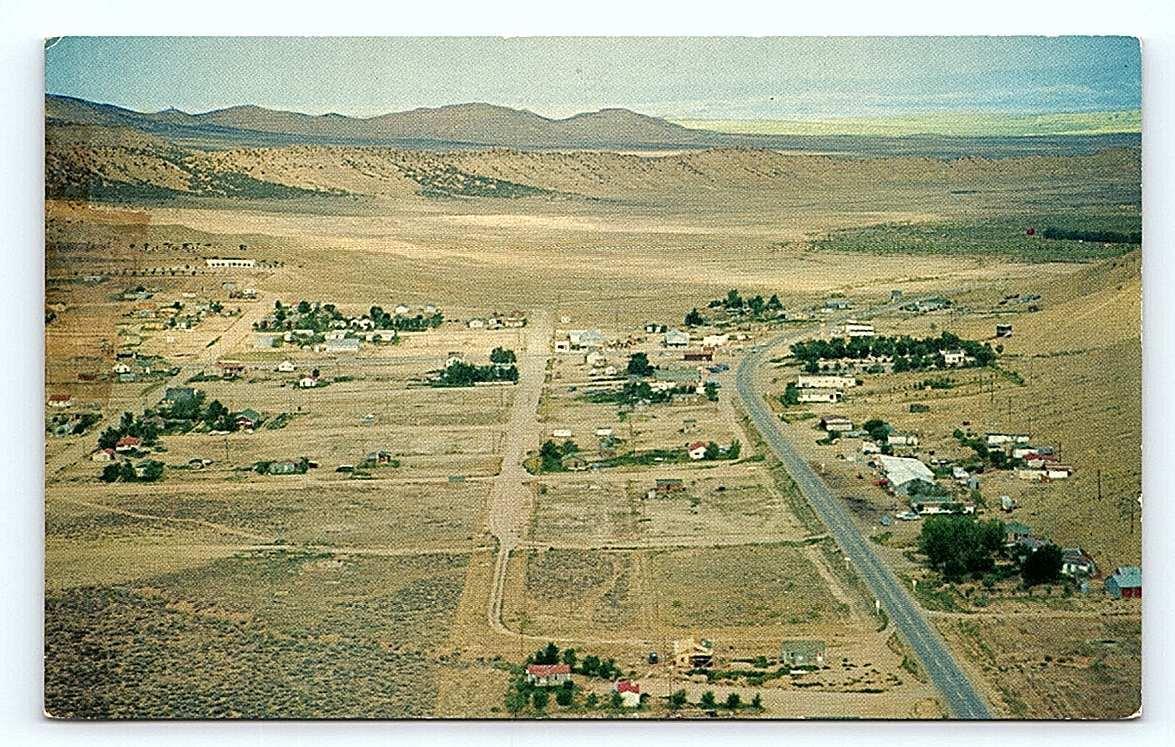 ARTESIA, CO Colorado ~ BIRDSEYE VIEW of TOWN c1950s Moffat County Postcard