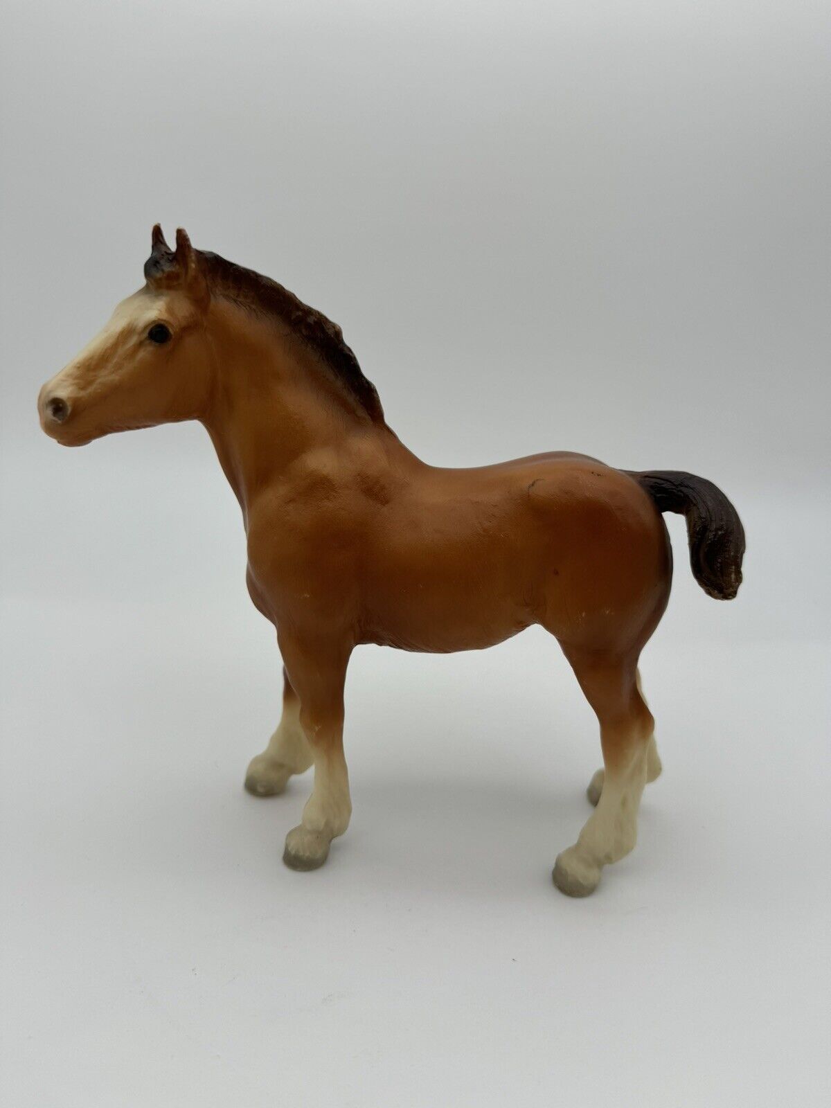 Vintage Breyer Horse,  Clydesdale Foal #84, Chestnut w/White Socks
