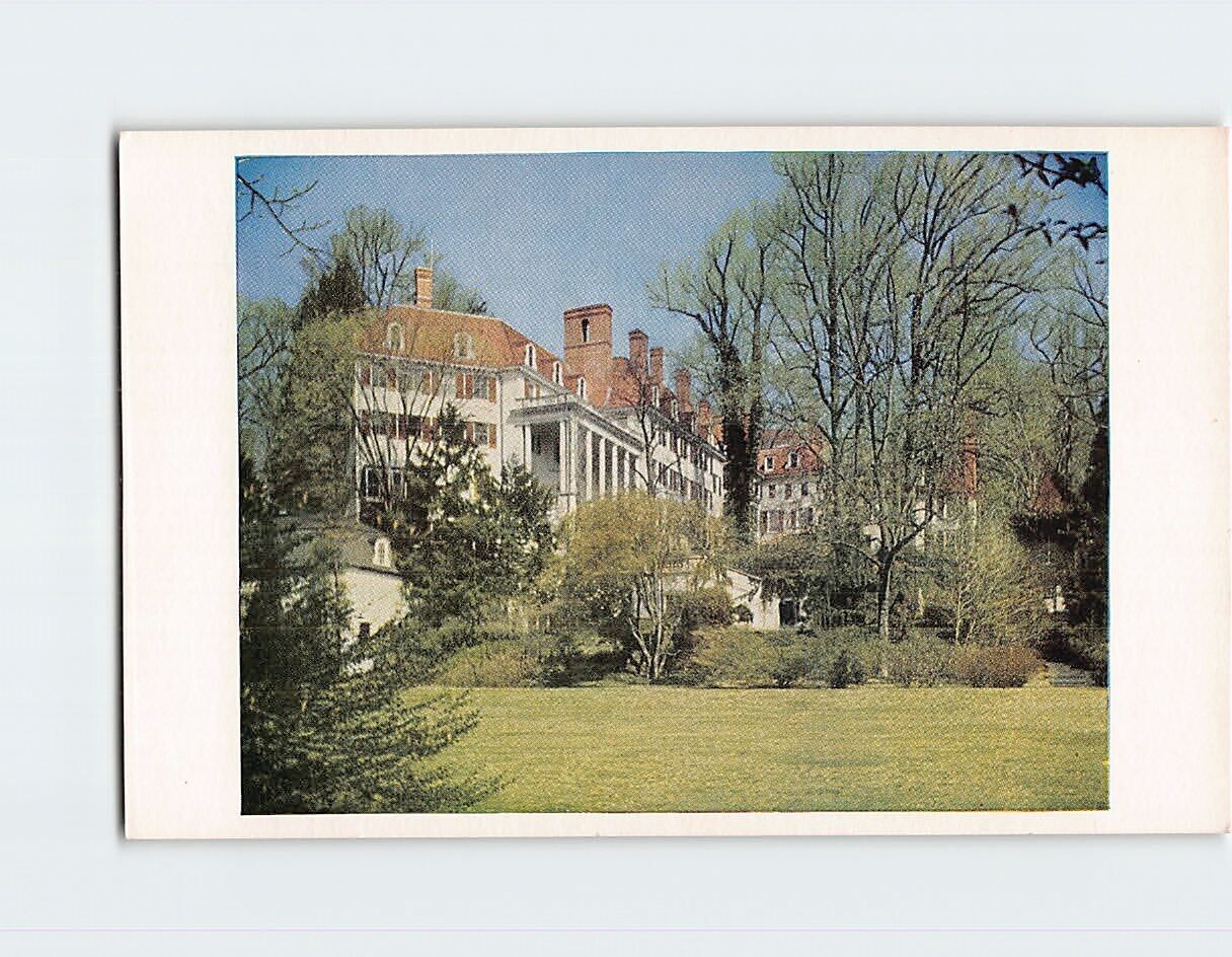 Postcard South View of The Henry Francis du Pont Winterthur Museum Delaware USA