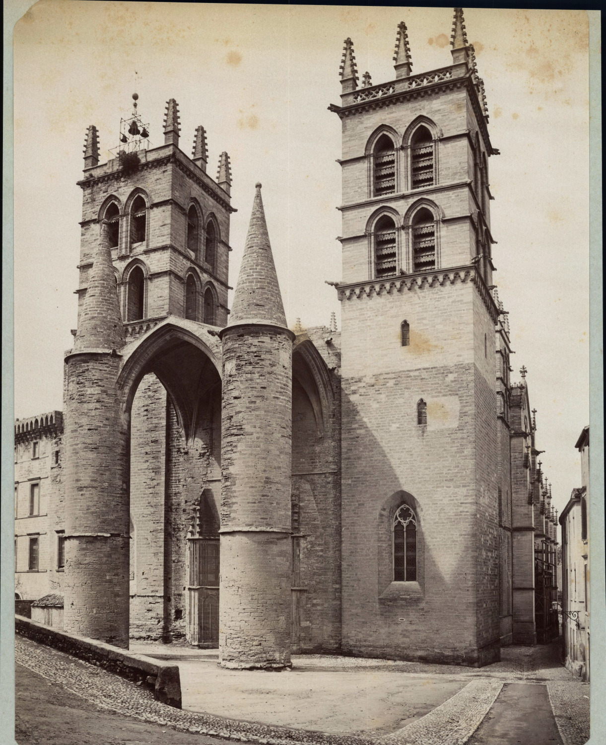 France, Montpellier,,Cathedral Saint-Pierre vintage print print print print print print, print a
