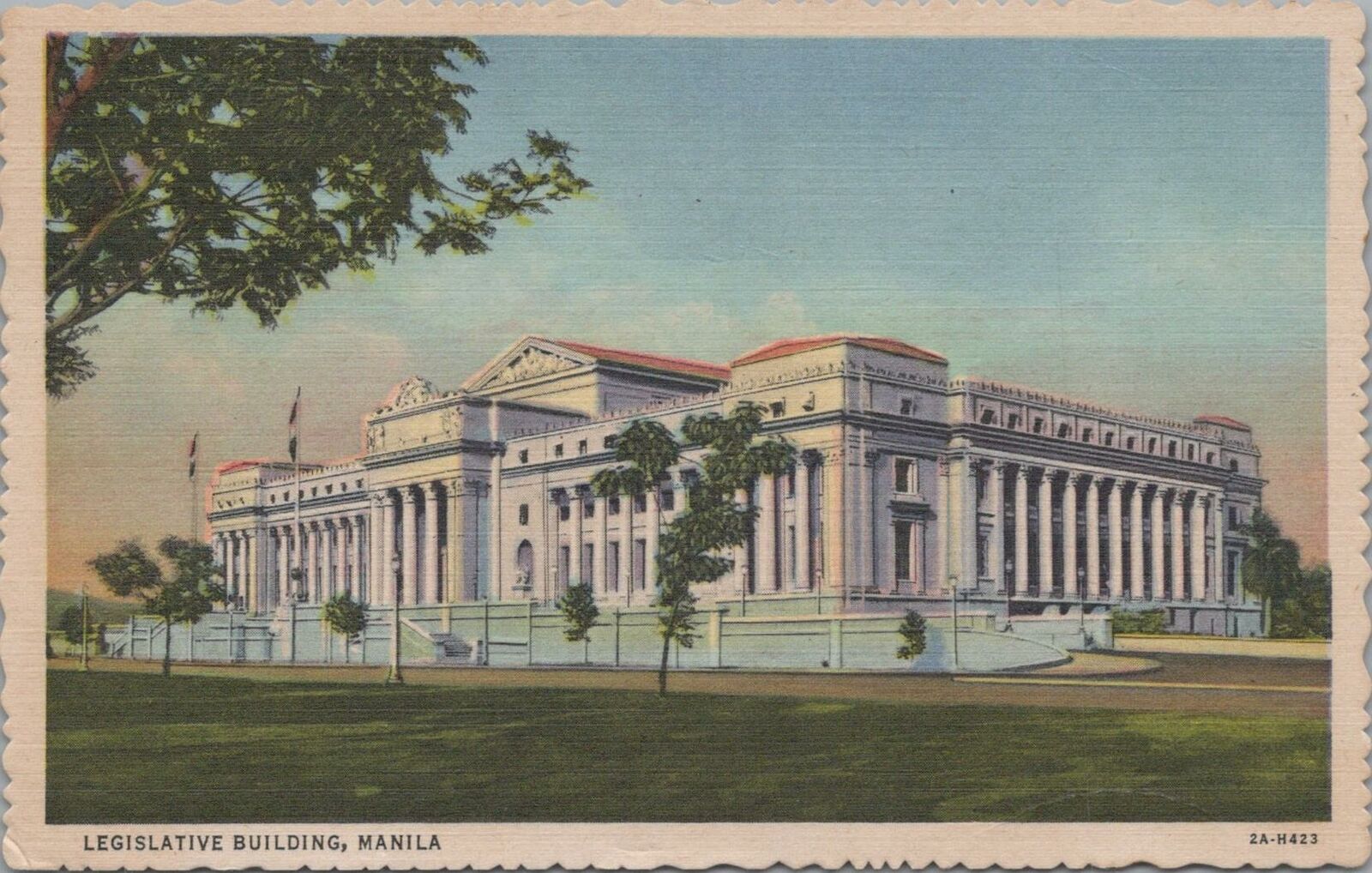 Postcard Legislative Building Manila Philippines