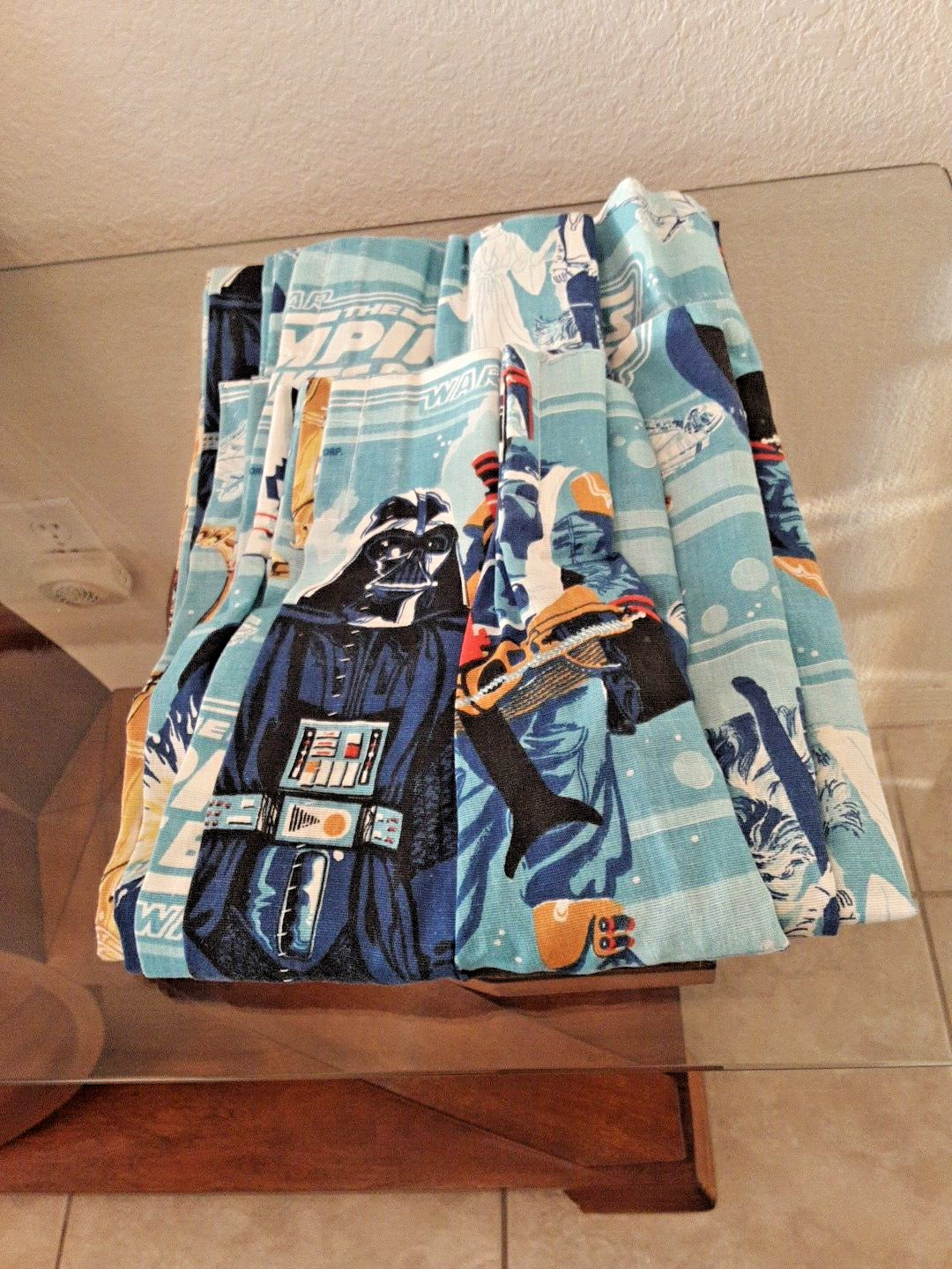 Vintage \'79  Pair Empire Strikes Back Long Curtains Never Hung 