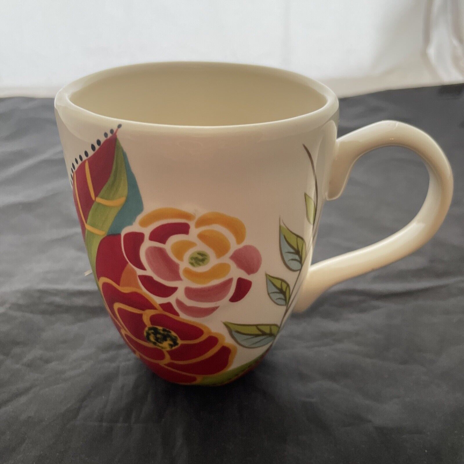VIDA by Eva Mendes for ESPANA Rose Print Coffee Cup Mug 4.5”