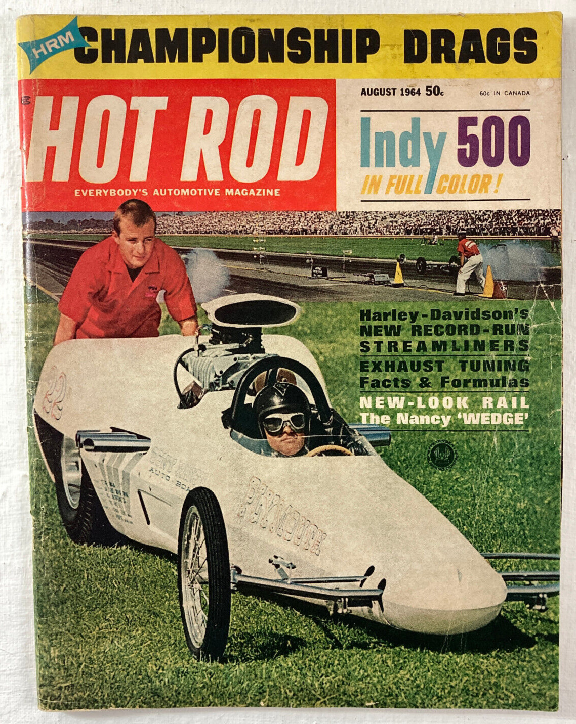 Vintage Hot Rod Magazine August 1964 Exhaust Tuning Champion Drags