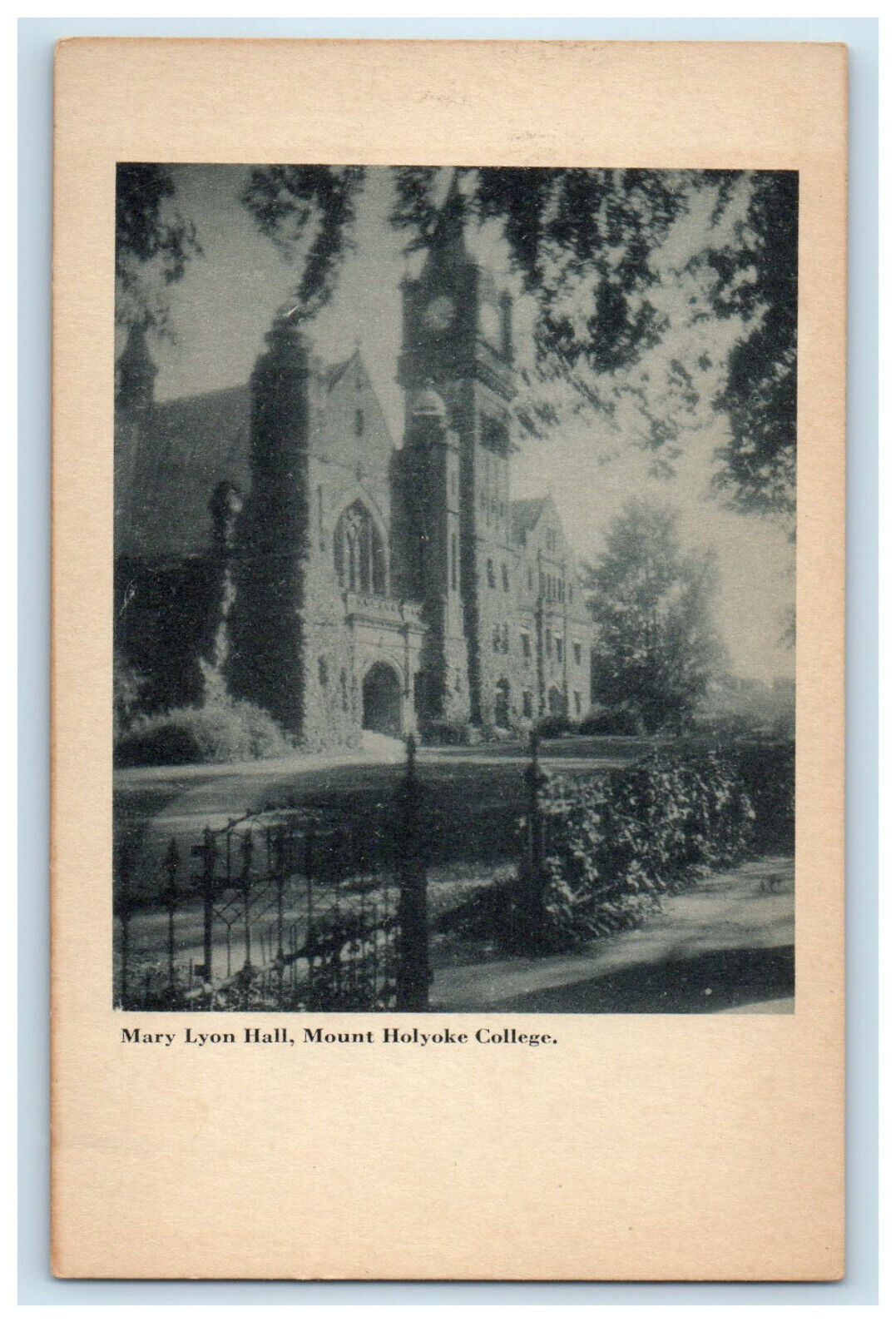 c1910 Mary Lyon Hall, Mount Holyoke College Massachusetts MA Unposted Postcard